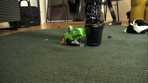 n her red latex dress and patent leather boots, Celina is in the mood for destruction and today. Thumbnail