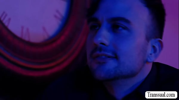 Sexy Trans meets a guy in club and ride his cock