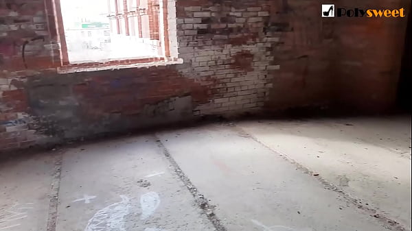 Fucked her BF in an abandoned building (Pegging)