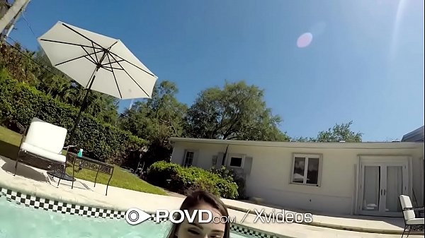 POVD Wet summer pool fuck with MESSY facial