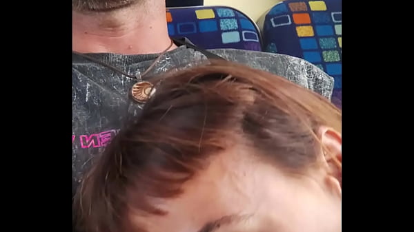 My friend masturbates me and I suck his cock travelling in a train with people