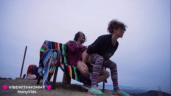 OMG! Drone Footage of Jewish Stepmom and Stepson Having Real Public Sex with VibeWithMommy