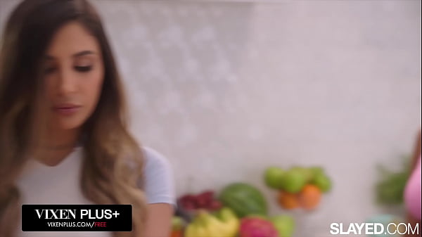 SLAYED Gorgeous roomies Gianna & Sky Bri devour each other