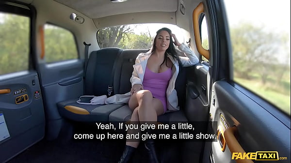 Fake Taxi Megan Fiore Striptease with her big ass and big tits and hard sex