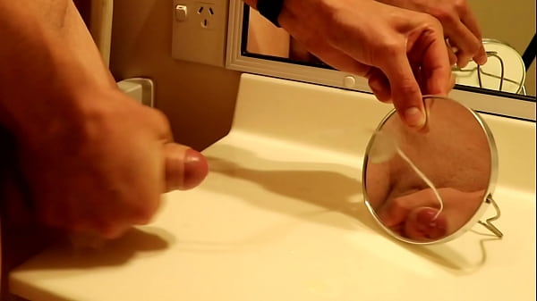 HOT GUY JERKS OFF TO FAVOURITE PORN AND SHOOTS HUGE CUMSHOT EVERYWHERE! HD MALE SOLO MASTURBATION VIDEO!