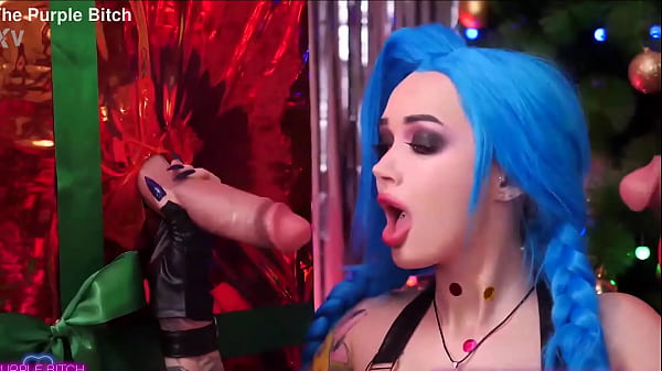 X-mas Glory Hole for Jinx cosplay