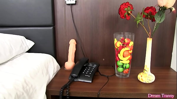 Trans Hottie Victoria Carvalho Cums While a Dildo Is Jammed Up Her Ass