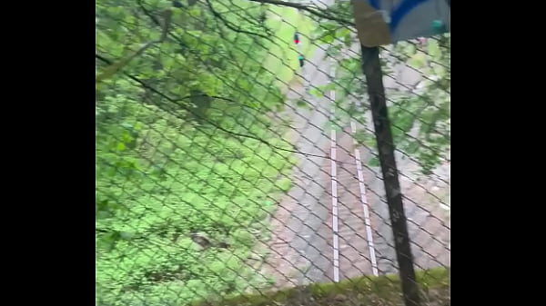 Sexy bbw getting fucked on top of a train tunnel