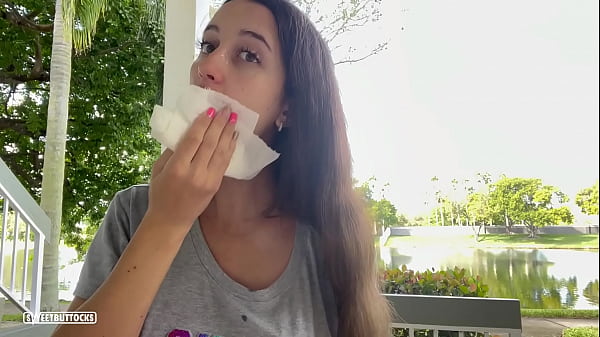 He cum on my face and sent to the backyard