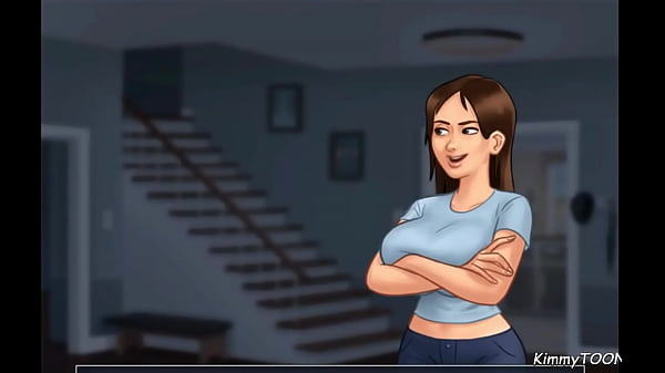 Summertime Saga - College girl rides huge cock in dorm room