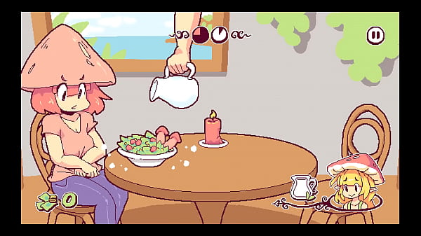 Futanari Di Funghi [ FUTA Hentai Game ] Ep.1 giving then shemale cum as special sauce in the restaurant !
