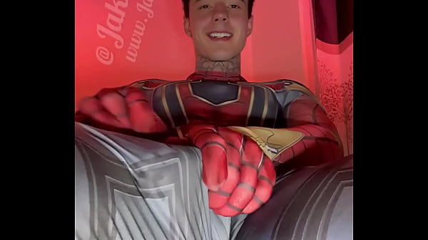 Stroking My Massive Cock In Super Hero Costumes Before Shooting A Huge Load