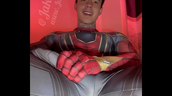Stroking My Massive Cock In Super Hero Costumes Before Shooting A Huge Load