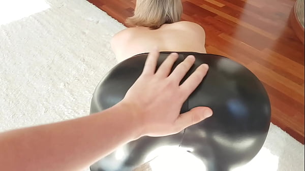Fuck her in doggystyle and cum on her tattoo asshole