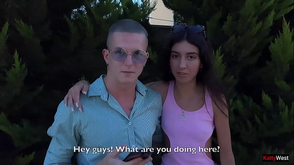 Husband can’t pay for hotel and he should look his wife fucks with two guys – Cuckold Humiliation