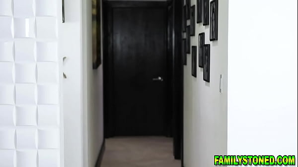 Stepbrother fucking his stepsister Michelles thighs