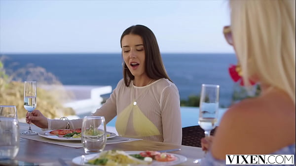 VIXEN girl Sybil stays with a married couple abroad