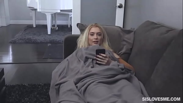 Step brother and sister caught masturbating