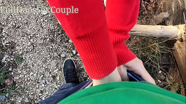 I Spy A Petite In The Woods Handjob Cock Cumshot