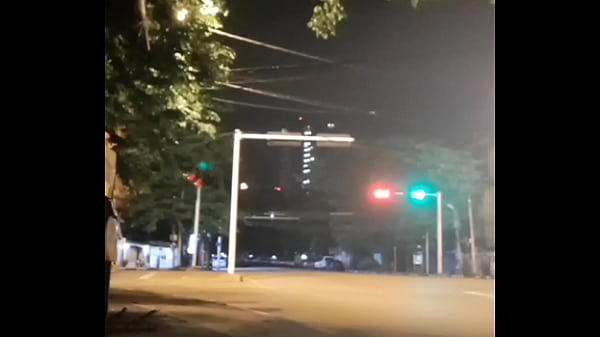 Myanmar gay naked outdoor exposure walking at night