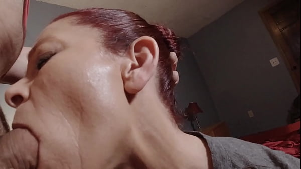 Face fuck my step bro's dirty whore of a step mother.  He owes me money, and I do it to her because I can