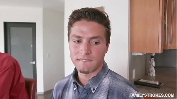 Perfect MILF Stepmom With Big Boobs Gets Fucked By Her Stepson In The Kitchen While Daddy Is Eating