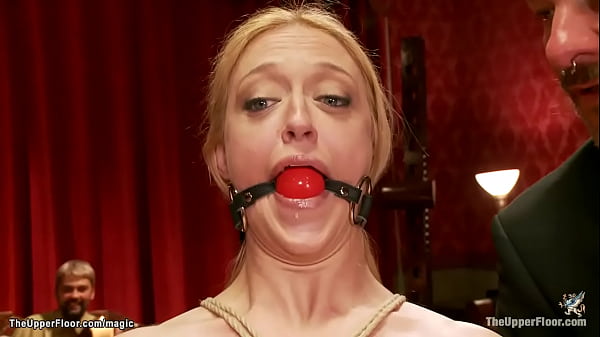 Bound babes rough anal fucked at party