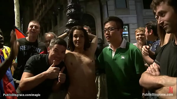 Spanish fucked by strangers in public