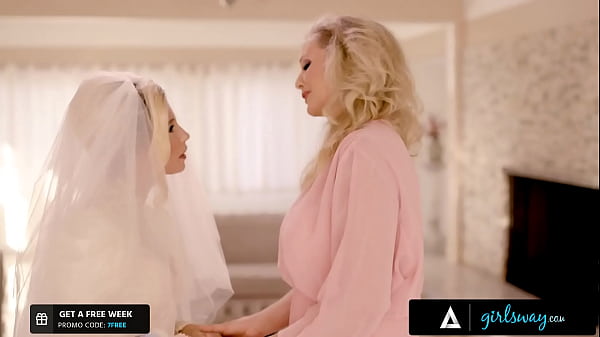 GIRLSWAY - Emotional MILF Julia Ann Fucks Her Bride-To-Be Stepbae Carolina Sweets One Last Time