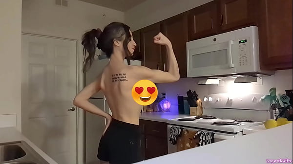Topless Sage Eldritch Weight Lifting in the Kitchen Thumbnail