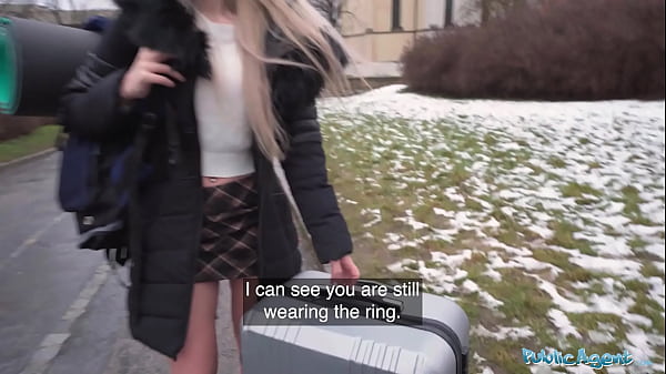 Public Agent Married blonde babe has sex with a stranger with a huge fat cock