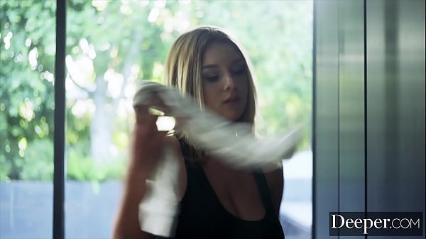 Deeper. Voluptuous Gabbie breaks from her housewife routine