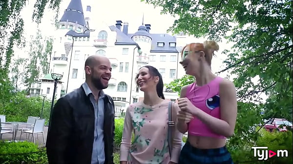 Lilu Moon and Kira Roller having a hardcore threesome with a big cock