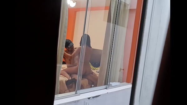 I spy on my friends from my room (work trip). I can't believe my friend is cheating on her husband.