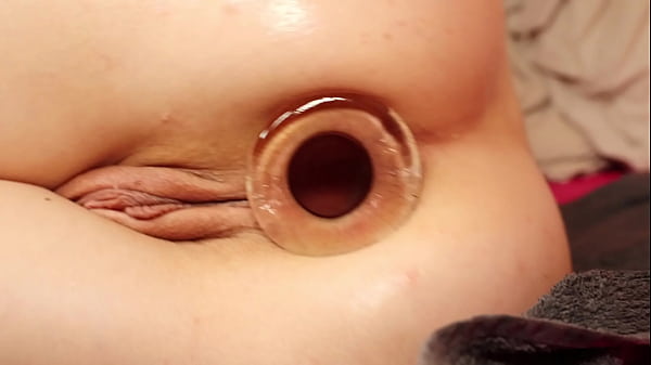 Skinny Slut Pixie Pink ANAL Training Session With Big Glass Buttplug Thumbnail