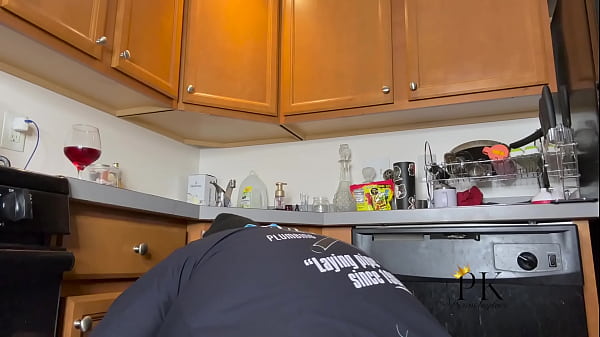 ebony Slut housewife gets fucked and cream-pied by the maintenance man