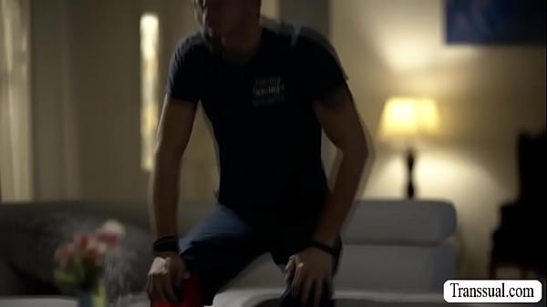 TS stepmom Melanie Brooks craves for stepson dick