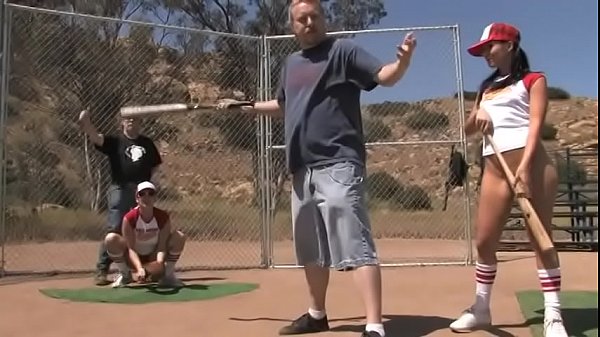 A baseball team full of sluts uses their bodies to distract the opponent
