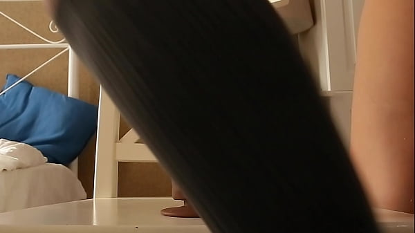 ginger teen makes dildo all creamy