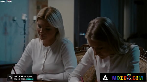 MIXEDX - Two Beautiful Orphan And Religious Girls Taste Sin And Pleasure