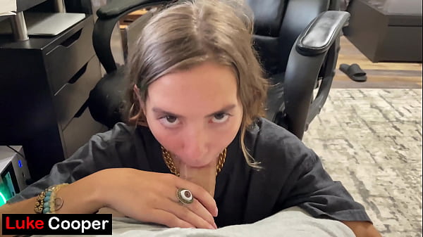 POV While Playing Video Games Hot Teen Girlfriend Bailey Base Rides My Joystick