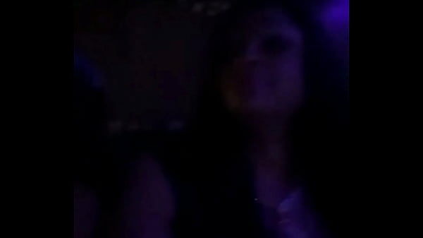 Carmen Hayes shows off her boobs in a strip club