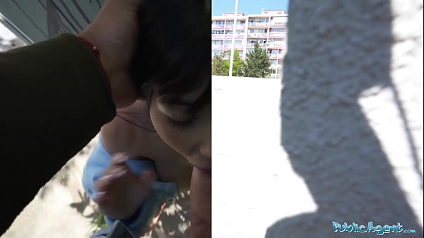 Public Agent cute looking Colombian babe is fucked outdoors in public