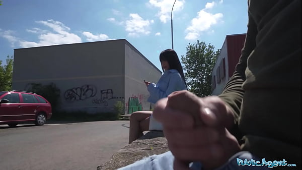Public Agent cute looking Colombian babe is fucked outdoors in public