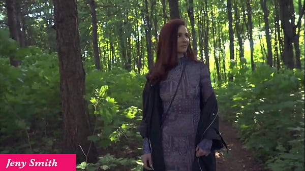 Jeny Smith. Long Summer Walk. Naked in forest
