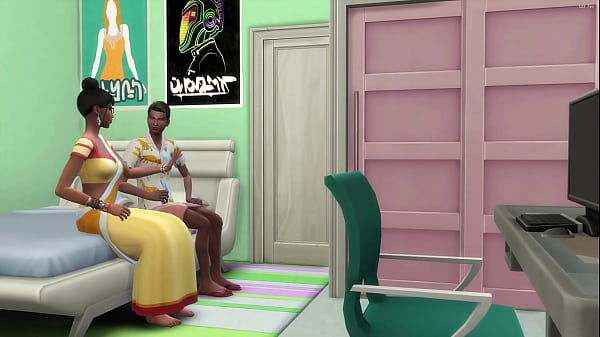 Indian Stepmom catches her stepson masturbating in front of the computer watching porn videos || adult videos || Porn Movies