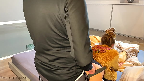 housewife cheating with neighbor - husband watches and gives her a second cum fill