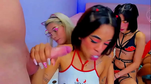 sluts lined up to suck, they are experts in deep throating