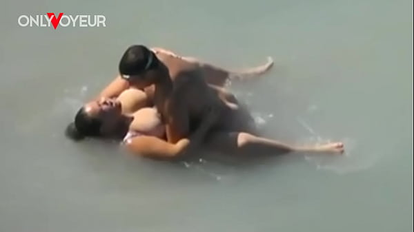 Beach Voyeur. Lucky guy caught BBW size mermaid in the sea