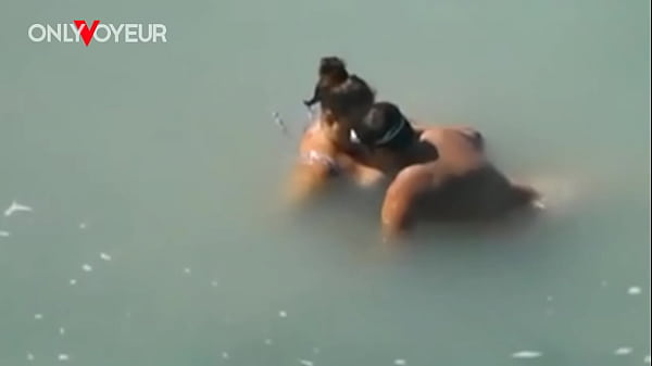 Beach Voyeur. Lucky guy caught BBW size mermaid in the sea